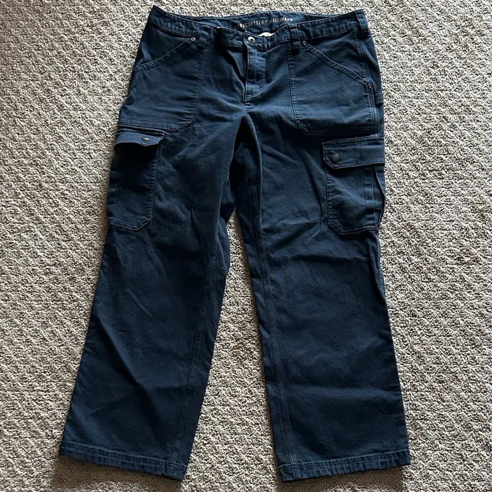 Duluth Trading Co Navy Blue Curvesetter Pants